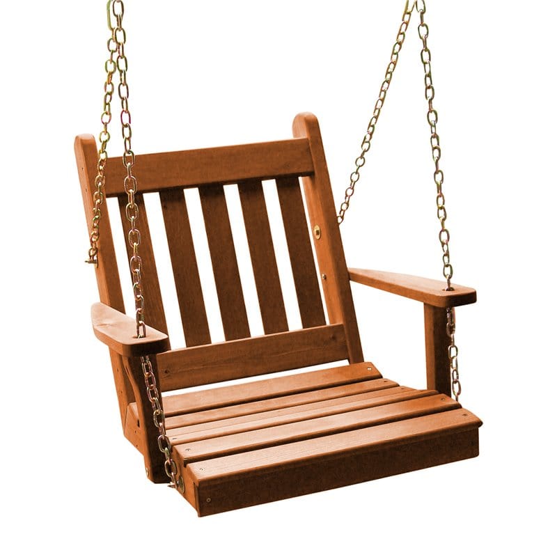 Single seat wooden discount swing