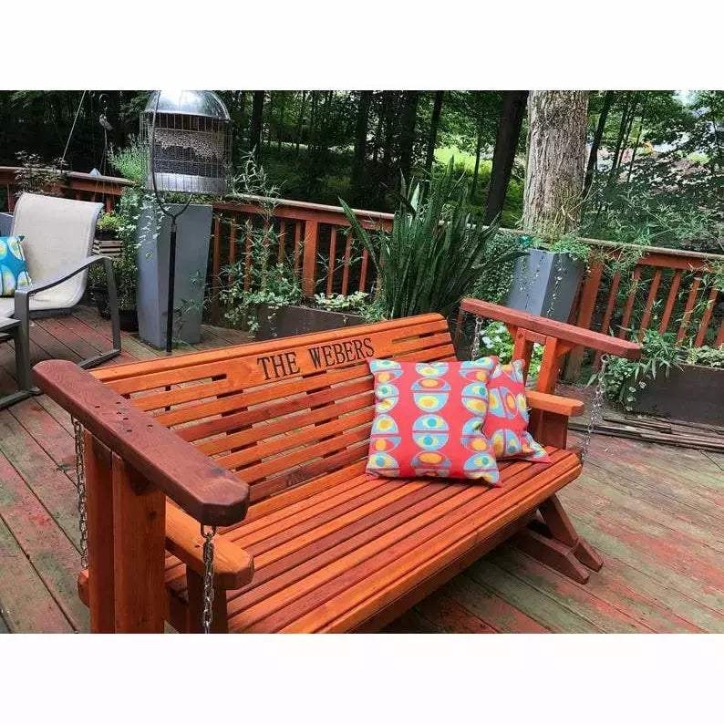 Cedar porch glider deals