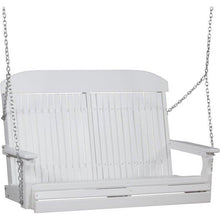 Load image into Gallery viewer, 4 Foot Classic Highback Outdoor Porch Swing, Polywood