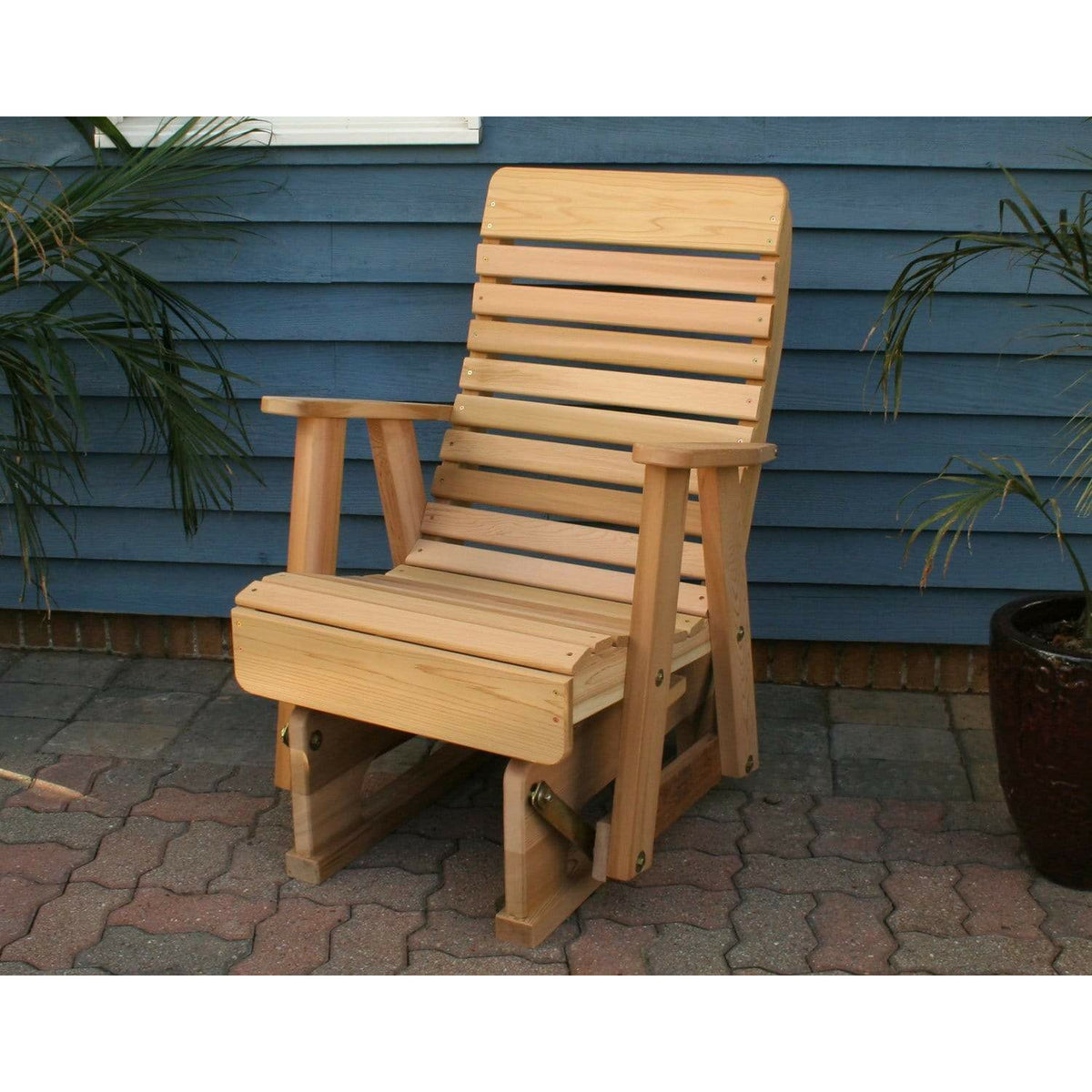 Creekvine Designs Wf1230-2cvd 2 ft. Cedar Twin Ponds Rocking Glider, image size:1200x1200