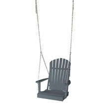 Load image into Gallery viewer, Colored Poly Lumber Adirondack Swing Chair With Chains