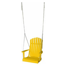 Load image into Gallery viewer, Colored Poly Lumber Adirondack Swing Chair With Chains