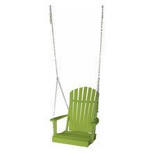 Load image into Gallery viewer, Colored Poly Lumber Adirondack Swing Chair With Chains