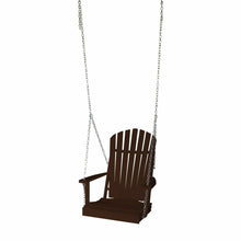 Load image into Gallery viewer, Colored Poly Lumber Adirondack Swing Chair With Chains