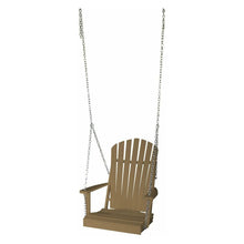 Load image into Gallery viewer, Colored Poly Lumber Adirondack Swing Chair With Chains