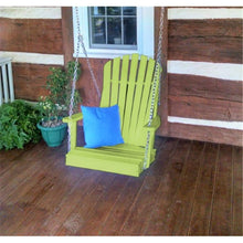 Load image into Gallery viewer, Colored Poly Lumber Adirondack Swing Chair With Chains