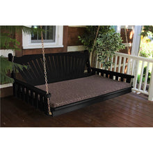 Load image into Gallery viewer, 6&#39; Cedar Fanback Porch Swing Bed