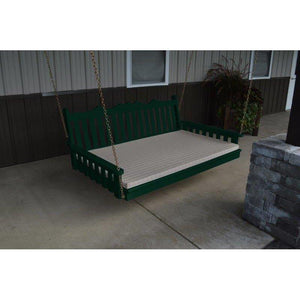75″ Twin Size Cedar Royal English Swing Bed, Hanging Bed, Porch Swing