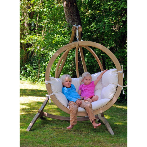 Globo Single Chair Swing and Stand Set