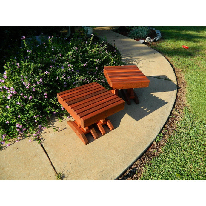 Solid Cedar Wood End/Side Table
