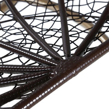 Load image into Gallery viewer, Recluse Modern Outdoor Egg Swing Chair Brown Frame in Teardrop Design with ES57 Cushion