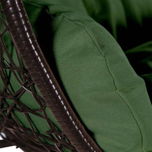 Load image into Gallery viewer, Recluse Modern Outdoor Egg Swing Chair Brown Frame in Teardrop Design with ES57 Cushion