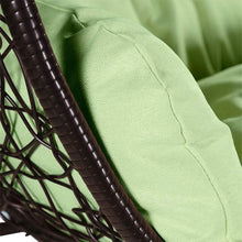 Load image into Gallery viewer, Recluse Modern Outdoor Egg Swing Chair Brown Frame in Teardrop Design with ES57 Cushion