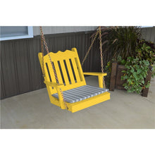 Load image into Gallery viewer, 2′ Pine Royal English Porch Swing-Unfinished, Painted, or Stained