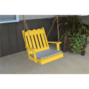 2′ Pine Royal English Porch Swing-Unfinished, Painted, or Stained