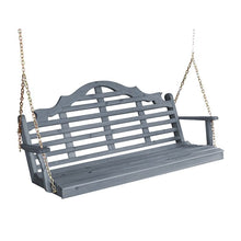 Load image into Gallery viewer, Pine Marlboro 5′ Porch Swing-Unfinished or Stained