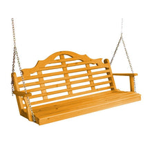 Load image into Gallery viewer, Pine Marlboro 5′ Porch Swing-Unfinished or Stained