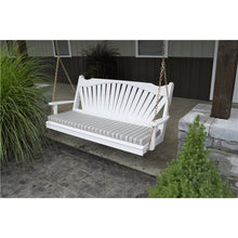 Load image into Gallery viewer, 6&#39; Fanback Porch Swing In Pine