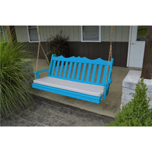 Load image into Gallery viewer, 5&#39; Pine Royal English Garden Porch Swing, Painted or Stained