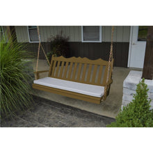 Load image into Gallery viewer, 5&#39; Pine Royal English Garden Porch Swing, Painted or Stained