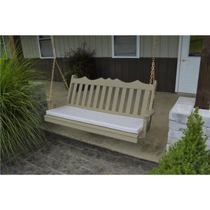 5' Pine Royal English Garden Porch Swing, Painted or Stained