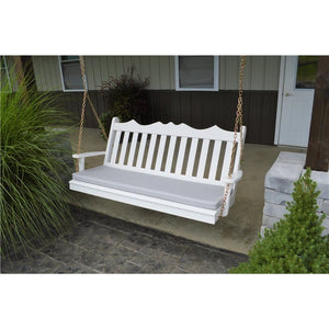 5' Pine Royal English Garden Porch Swing, Painted or Stained