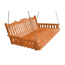 Load image into Gallery viewer, 6&#39; Cedar Royal English Garden Swingbed, Porch Swing, Hanging Bed