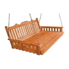 Load image into Gallery viewer, 6&#39; Pine Royal English Garden Swing Bed, Unfinished, Painted or Stained