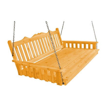 Load image into Gallery viewer, 6&#39; Pine Royal English Garden Swing Bed, Unfinished, Painted or Stained