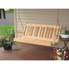 Load image into Gallery viewer, 6&#39; Traditional English Porch Swing Pine Wood