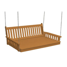 Load image into Gallery viewer, Traditional English Swing Bed 6 Foot Colored Poly Lumber