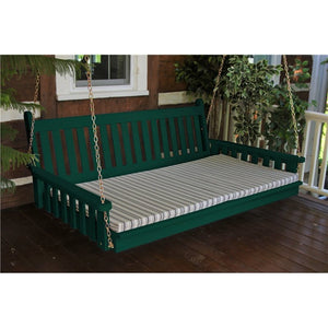 6' Pine Traditional English Swing Bed, Painted or Stained