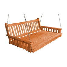 Load image into Gallery viewer, 75&quot; Pine Twin Mattress Traditional English Swing Bed, Painted or Stained