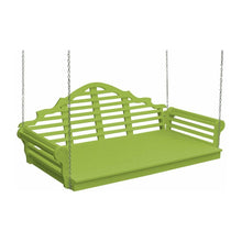 Load image into Gallery viewer, Marlboro Style Swing Bed 4 Foot Colored Poly Lumber Porch Swing
