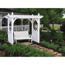 Load image into Gallery viewer, Outdoor Vinyl Classic Pergola Style Swing Stand White