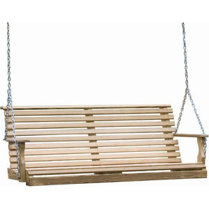 Pressure Treated Pine Rollback Porch Swing 5 Foot