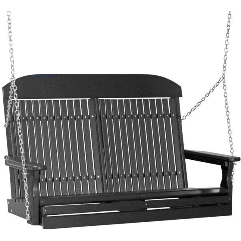 Foot Classic Highback Outdoor Porch Swing, Polywood