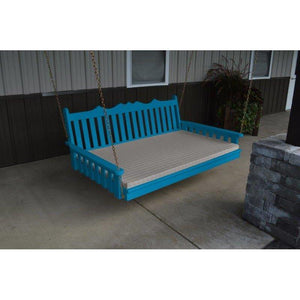 75″ Twin Size Pine Royal English Swing Bed, Hanging Bed, Porch Swing