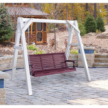 Load image into Gallery viewer, Outdoor Vinyl A-Frame Porch Swing Stand