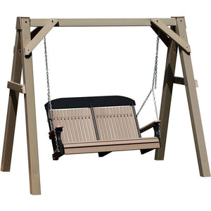 Outdoor Vinyl A-Frame Porch Swing Stand