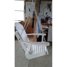 Load image into Gallery viewer, Colored Poly Lumber Adirondack Swing Chair With Chains
