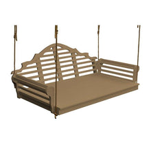 Load image into Gallery viewer, Marlboro Style Swing Bed 75 Inch Twin Size Colored Poly Lumber Porch Swing