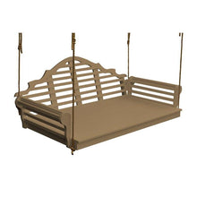 Load image into Gallery viewer, Marlboro Style Swing Bed 6 Foot Colored Poly Lumber Porch Swing