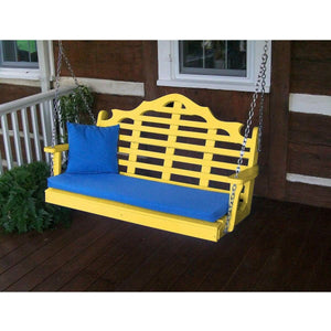 Marlboro Porch Swing 5 Foot Colored Poly Lumber