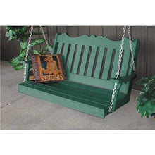 Load image into Gallery viewer, Royal English Porch Swing 4 Foot Colored Poly Lumber