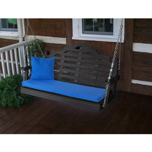 Marlboro Porch Swing 4 Foot Colored Poly Lumber