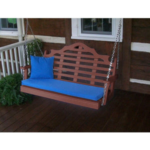 Marlboro Porch Swing 5 Foot Colored Poly Lumber