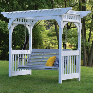 Berlin Gardens Vinyl Swing Arbor