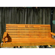 Load image into Gallery viewer, 5ft Classic Pine Porch Swing with Option to Personalize