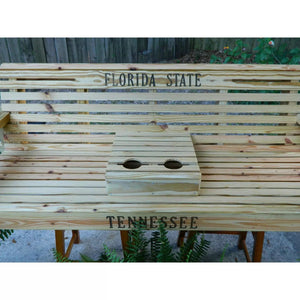 6ft Classic Pine Porch Swing with Option to Personalize